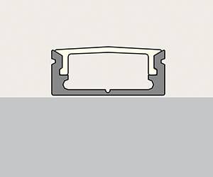 Schematische Darstellung eines LED-Aufbauprofils