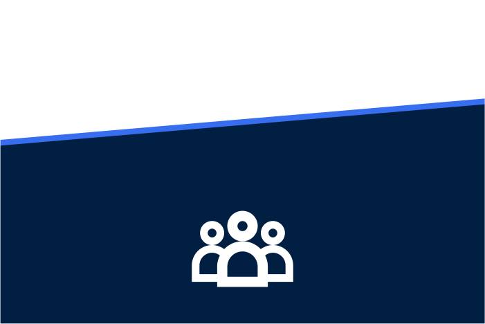 Simbolo di tre persone in piedi insieme.