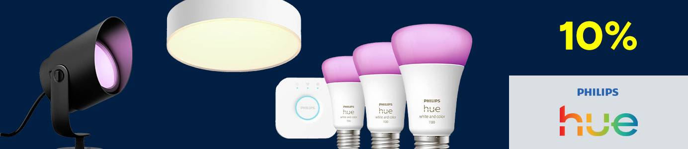 Philips Artikel mit "10%" Rabatt und dem Philips-Logo zu sehen