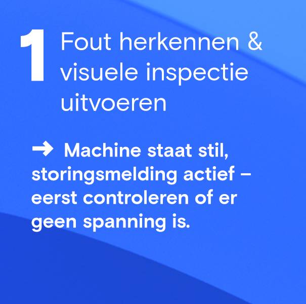 Fout herkennen & visuele inspectie uitvoeren 