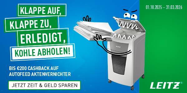 Leitz Cashback Aktion Aktenvernichter