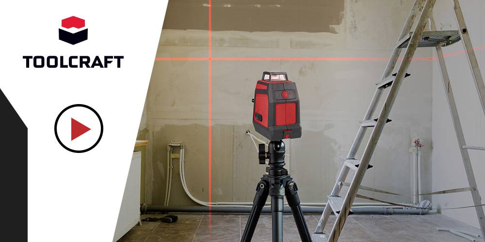 Samonivelační křížový laser Toolcraft 360° pro kutily i profesionály