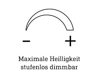 Helligkeit stufenlos dimmbar