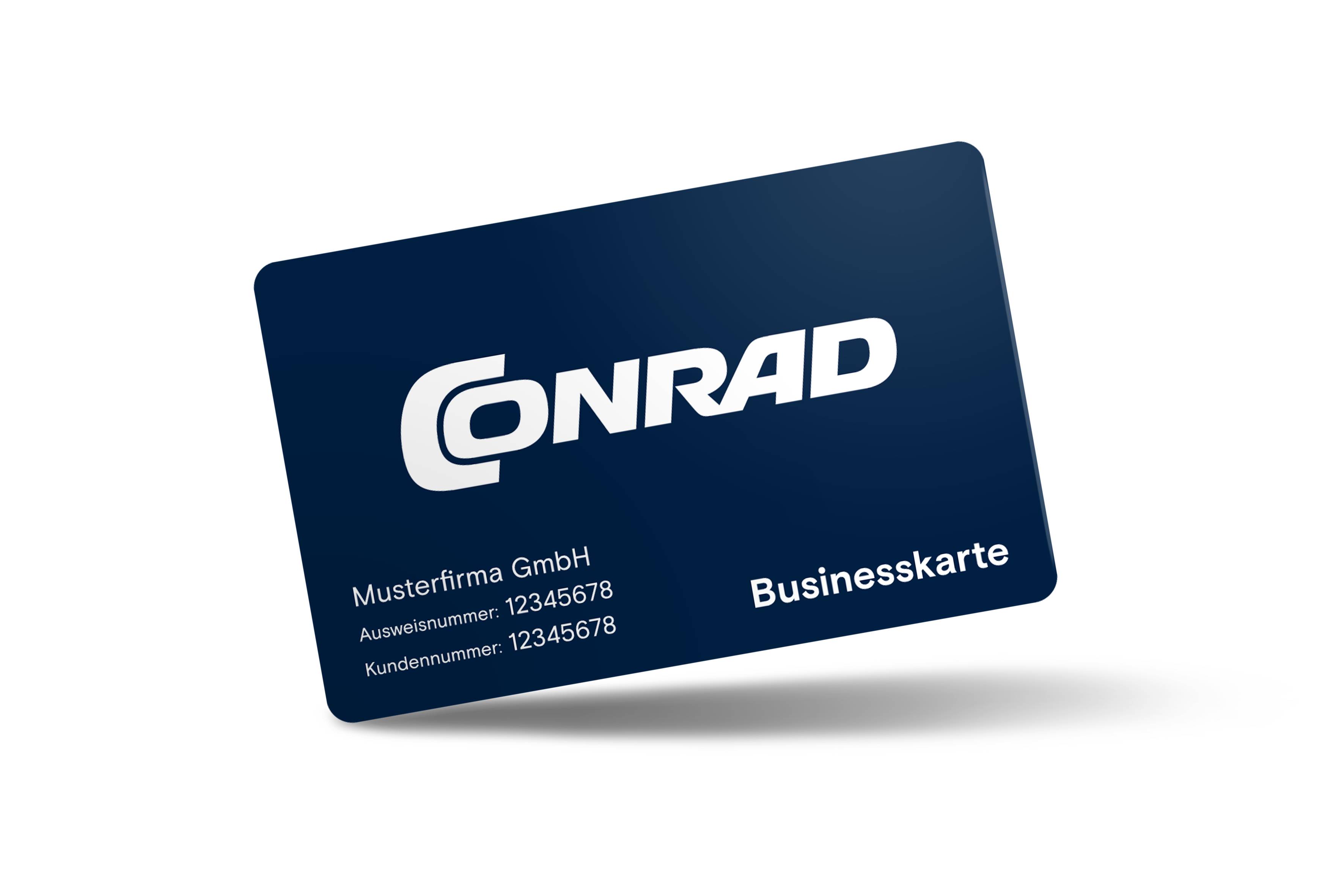 Weiterleitung zu den Businesskarten Informationen