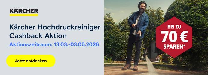 Kärcher - Hochdruckreiniger Cashback Aktion