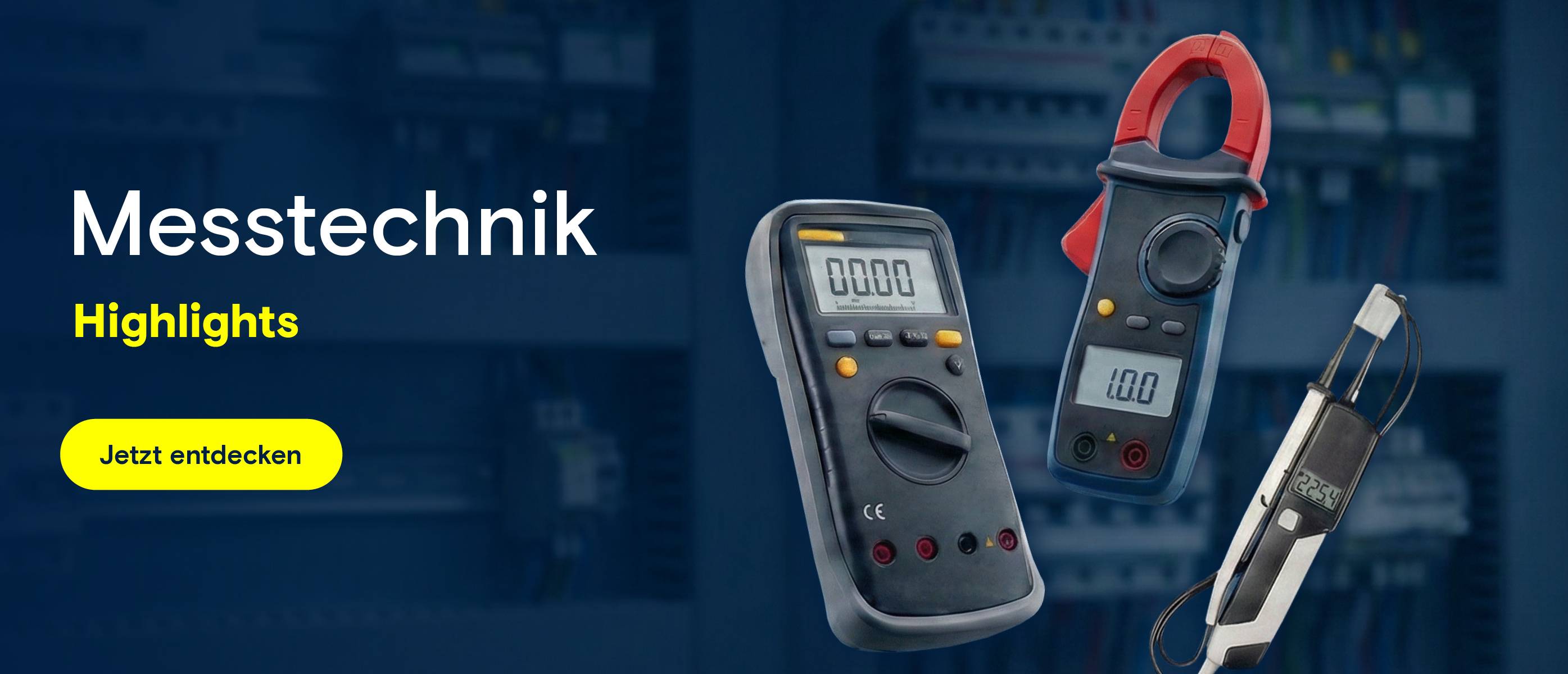 Messtechnik Produkte. Text: Messtechnik Highlights 