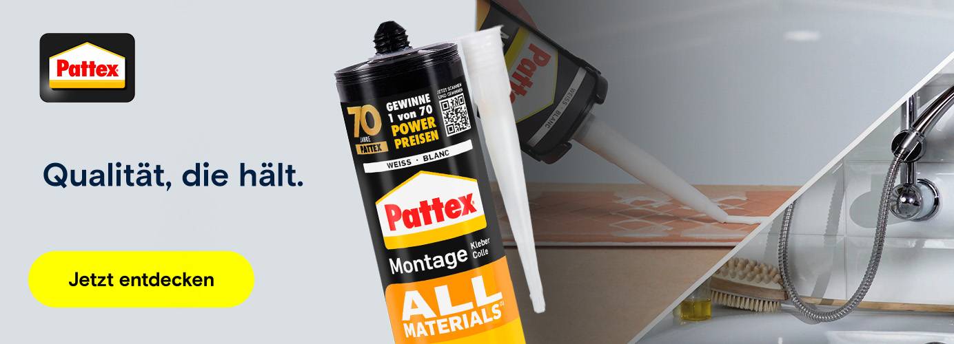 Pattex - Qualität, die hält. 