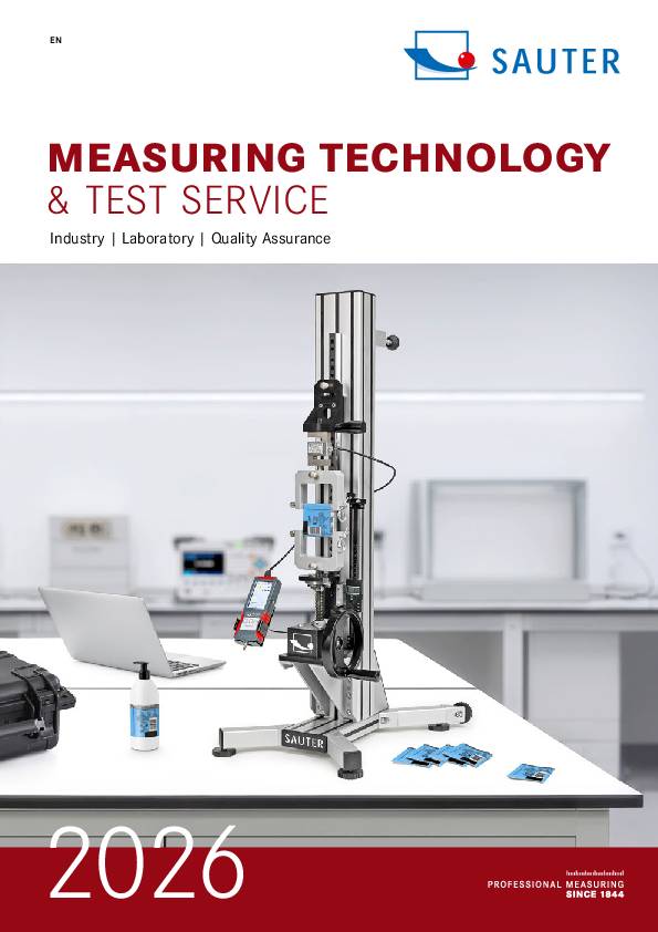 Catalog Measuring Technology & Test Service 2026