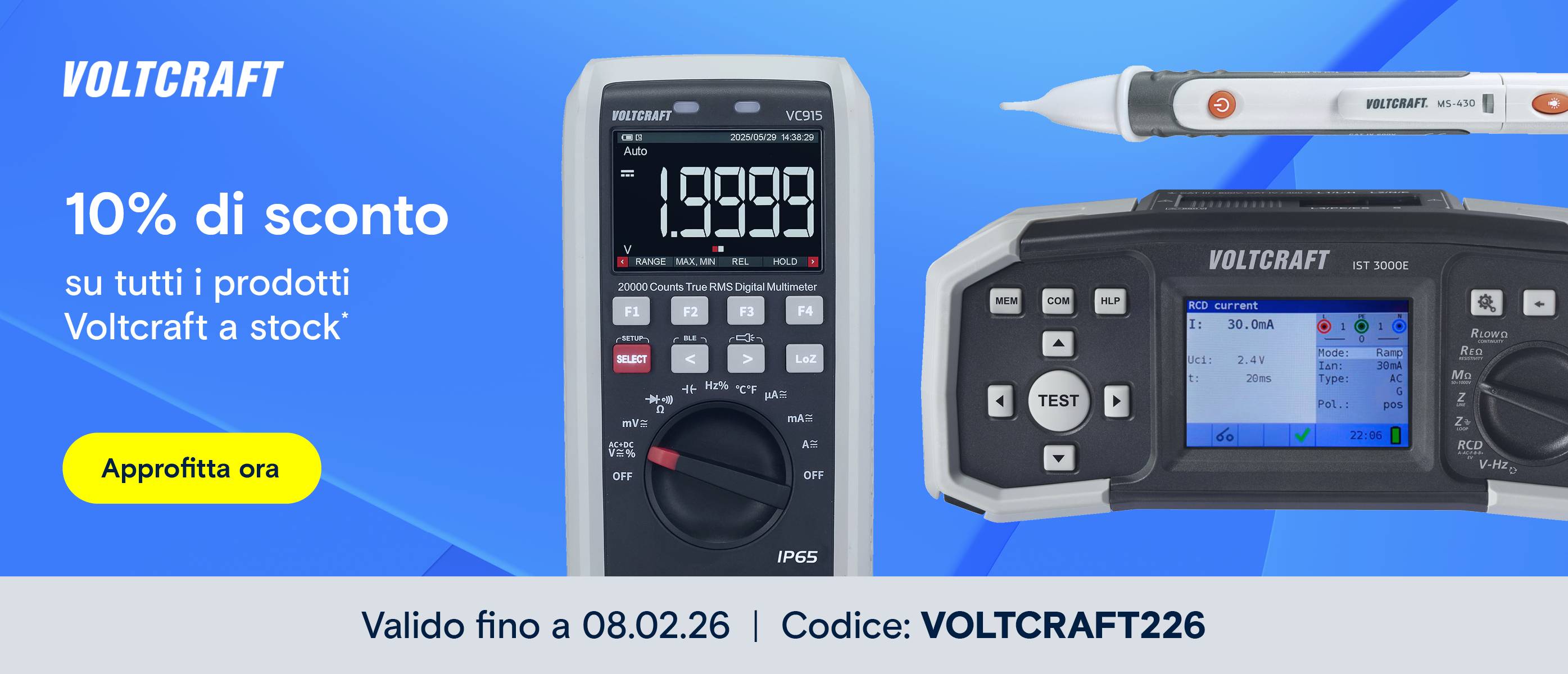 Voltcraft 10 % di sconto 