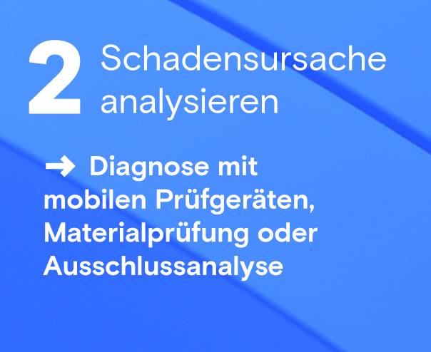 Schadensursache analysieren