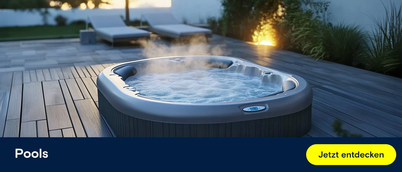 Weiterleitung  zur Kategorie "Pools, Whirlpools & Saunen"