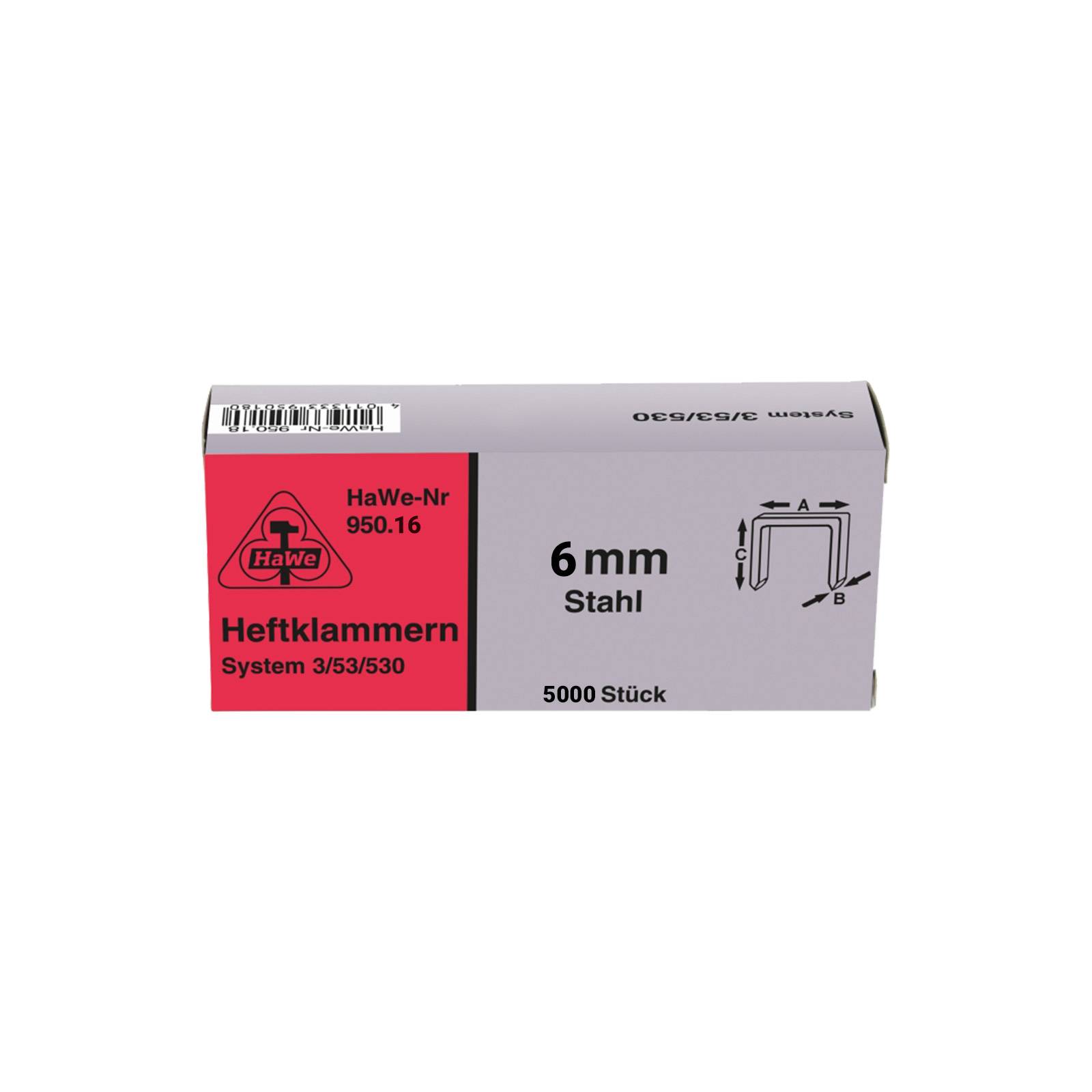 Tackerklammern Typ 530 6mm 5000 St/ück