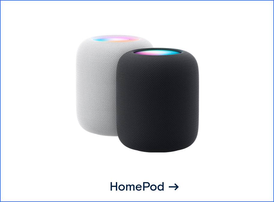 Bild des Apple HomePod. Weiterleitung zum Apple HomePod
