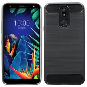 Silikon Hulle Carbon Kompatibel Mit Lg K40 Tpu Case Soft Handyhulle Cover Schutzhulle Schwarz Kaufen