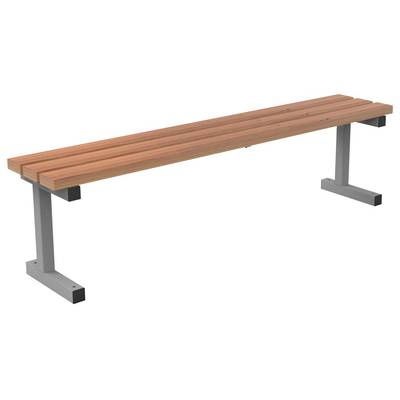 Parkbank Mobil Fusse Feuerverzinkt Belattung Bambus Hell Bxtxh