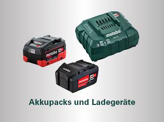 Metabo - Akkupacks und Ladegeräte