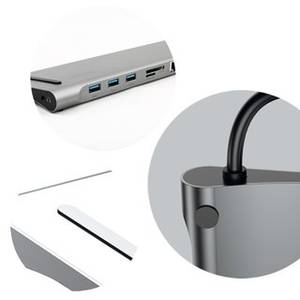 Baseus Usb C Docking Station Universal Type C Hub Dock Notebook Macbook Mit 4k Hdmi Videoausgang 1080p Vga Rj45 Gigabi Kaufen
