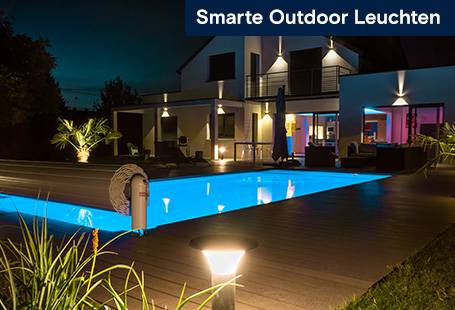 Smarte Outdoor Leuchten