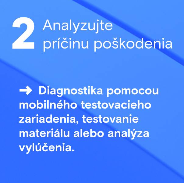 Analyzujte příčinu poškození