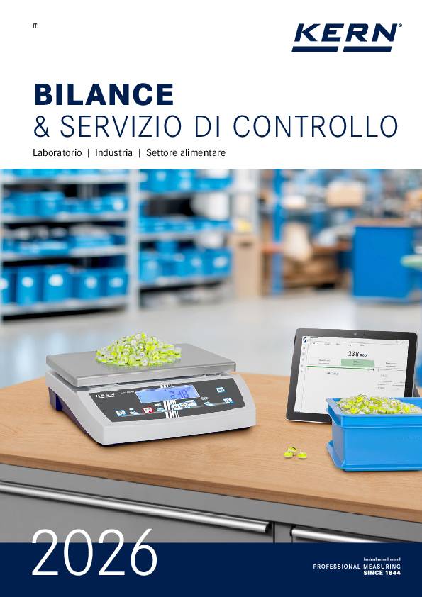 Catalog Bilance & Servizio Di Controllo 2026