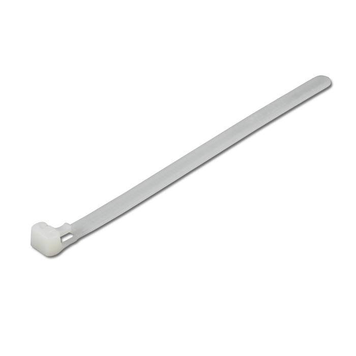 Kabelbinder 370 x 7,6mm wiederverwendbar grün Verbinder wiederlösbar 100 St