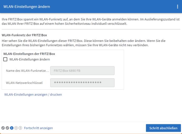 AVM FritzBox einrichten - WLAN-Einstellungen ändern