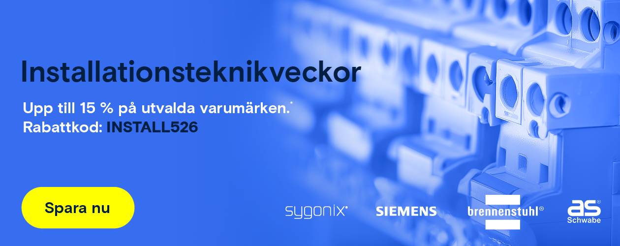 Installationsteknikveckor up till 15% rabat