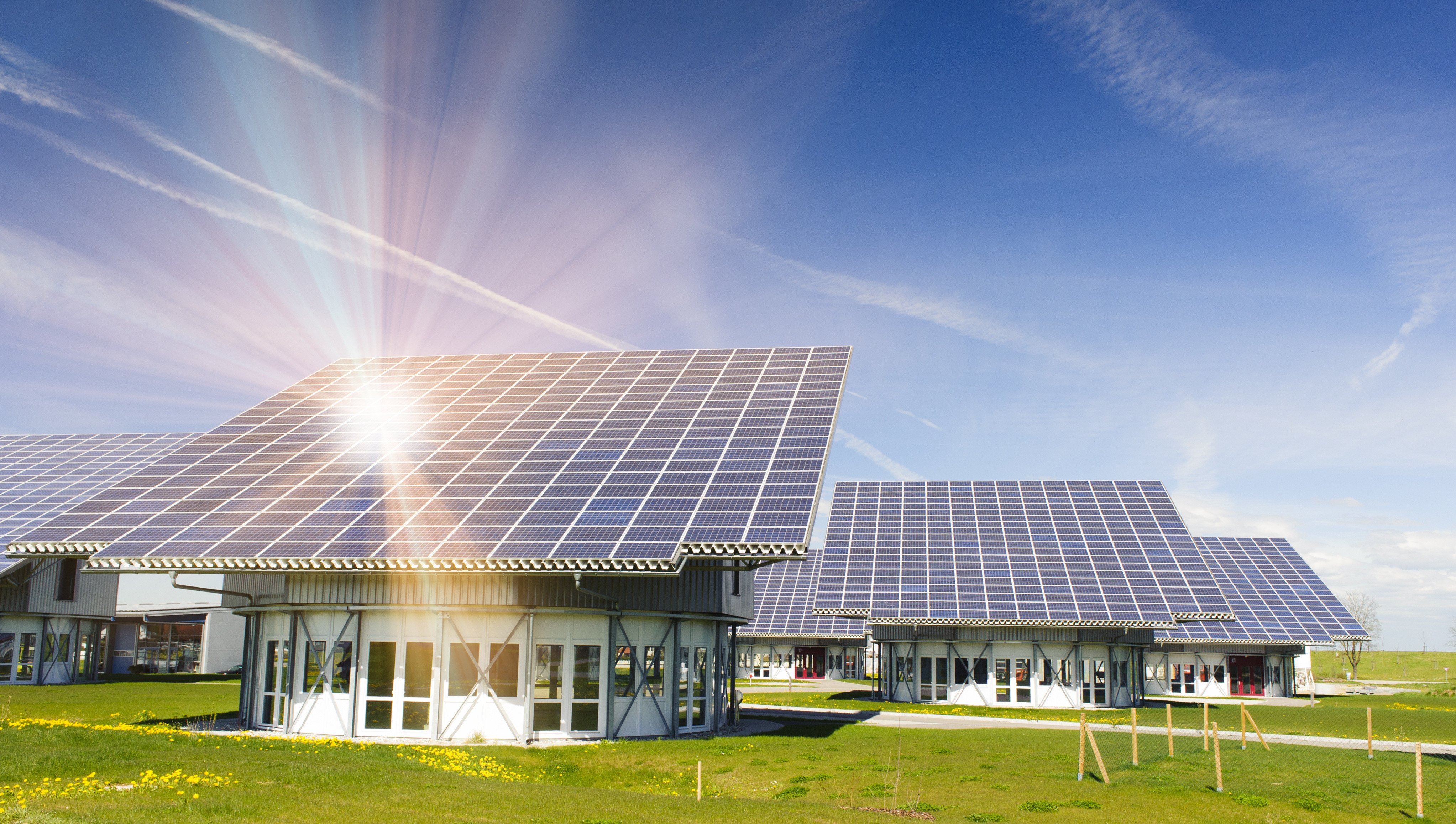 Solarpanels zur Energiegewinnung