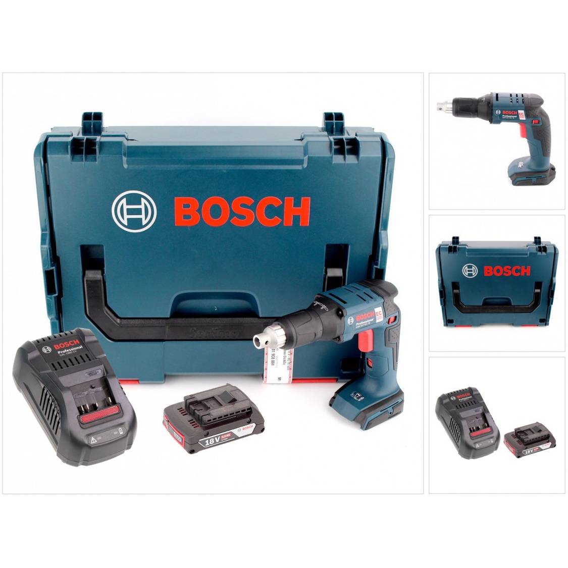 Bosch GSR 18 VEC TE Professional brushless Akku Trockenbauschrauber in LBoxx + GAL 1880 CV Bosch GSR 18 VEC TE Professional brushless Akku Trockenbauschrauber in LBoxx + GAL 1880 CV