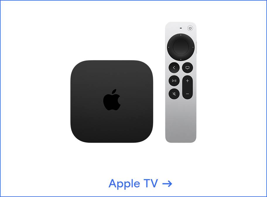 Bild des aktuellsten Apple TV. Weiterleitung zum Apple TV