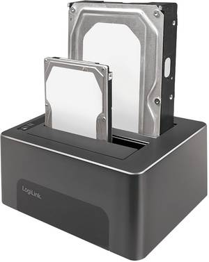 LogiLink QP0029 Festplatten-Dockingstation Anzahl Festplatten (max.): 2 x 2.5 Zoll, 3.5 Zoll