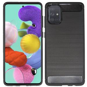 Silikon Hulle Bumper Carbon Fur Samsung Galaxy A51 A515f Case Tpu Soft Handyhulle Cover Schutzhulle Schwarz Kaufen