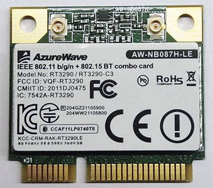 what is azurewave bluetooth card used for