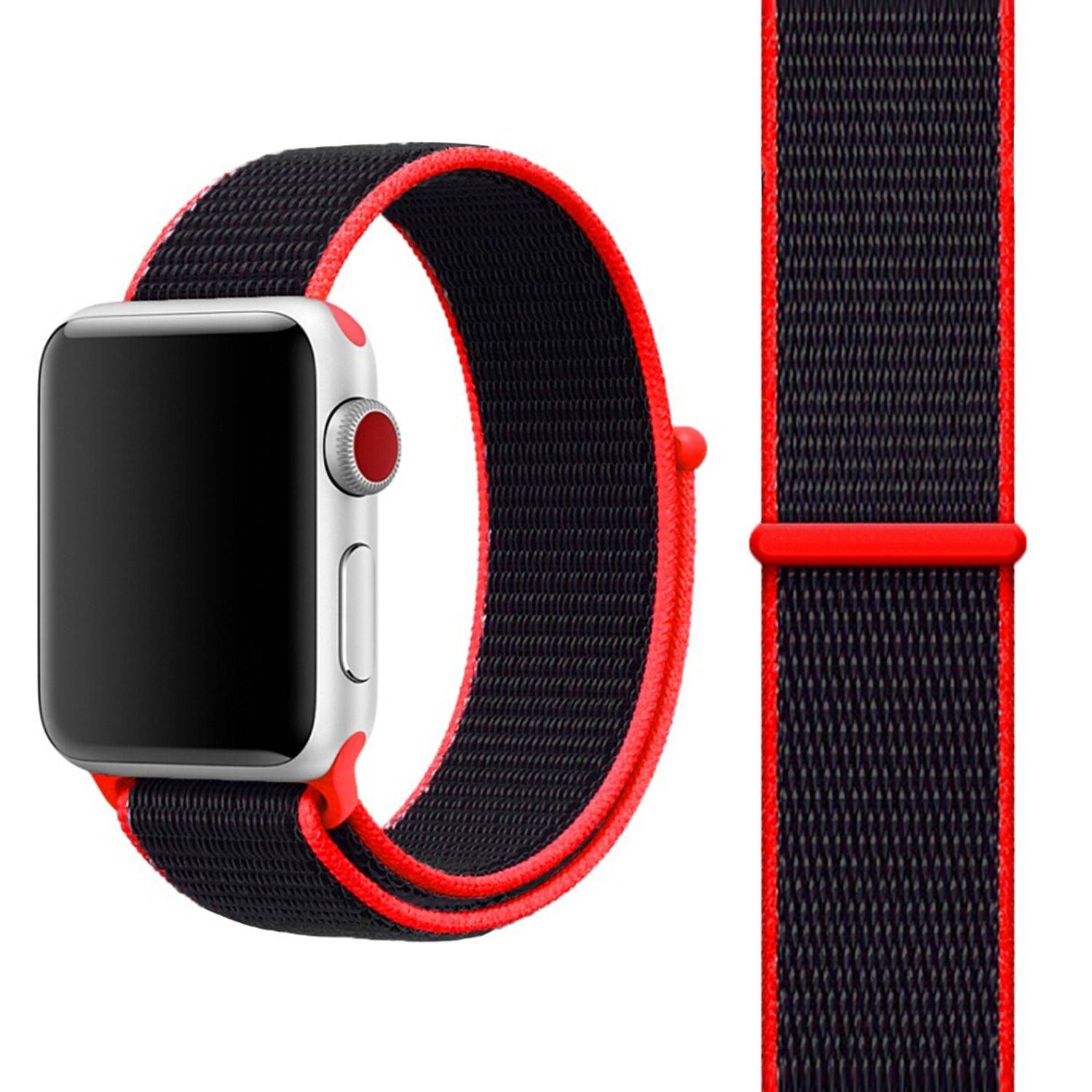 Apple watch strap. Нейлоновые ремешки для эпл вотч. Нейлоновый ремешок Apple watch. Apple watch 6 Red ремешок. Ремешки на Эппл вотч 3.