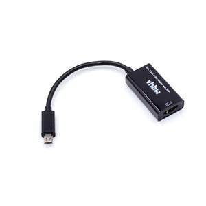 vhbw mhl adapter passend fur samsung galaxy nexus gt i9250 gt i9520 smartphone tablet micro usb stecker auf hdmi buc
