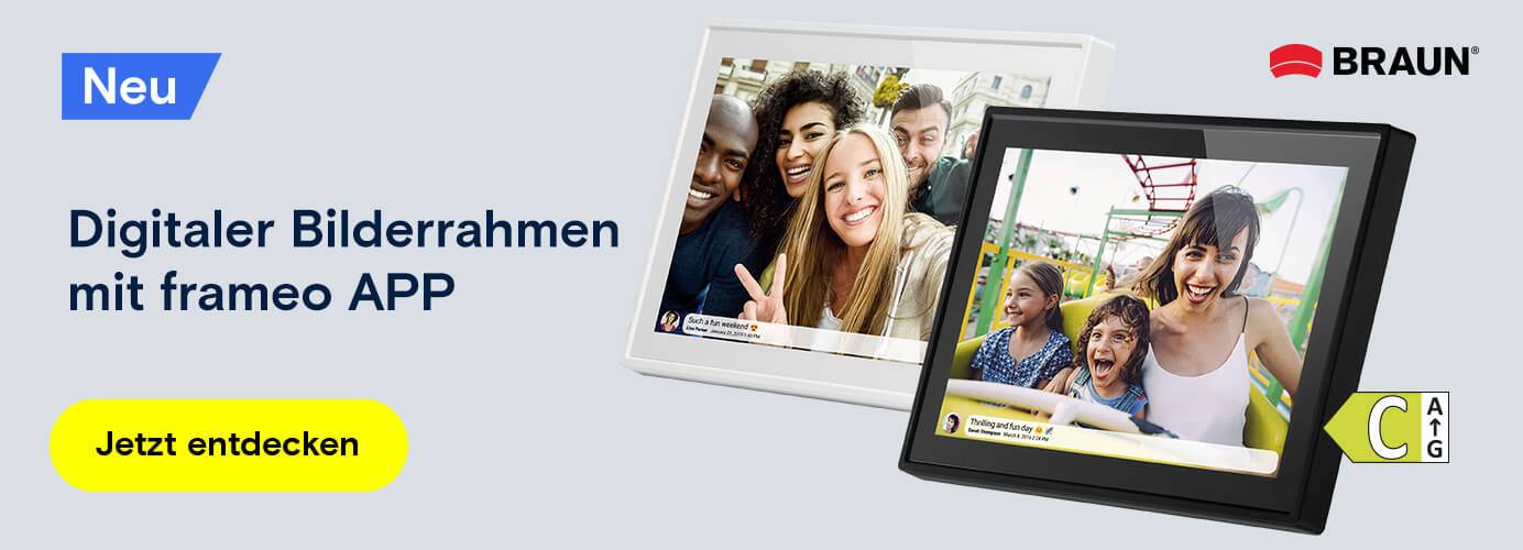 BRAUN - Digitaler Bilderrahmen mit frameo APP
