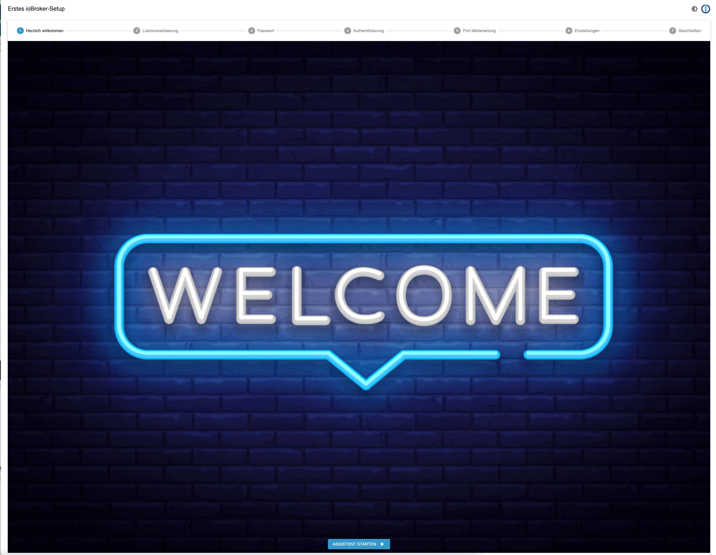 Konfigurationsoberfläche ioBroker