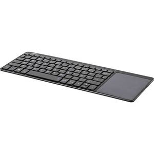 Inline Wireless Aluminium Slim Tastatur Mit Touchpad 2 4ghz Schwarz Kaufen