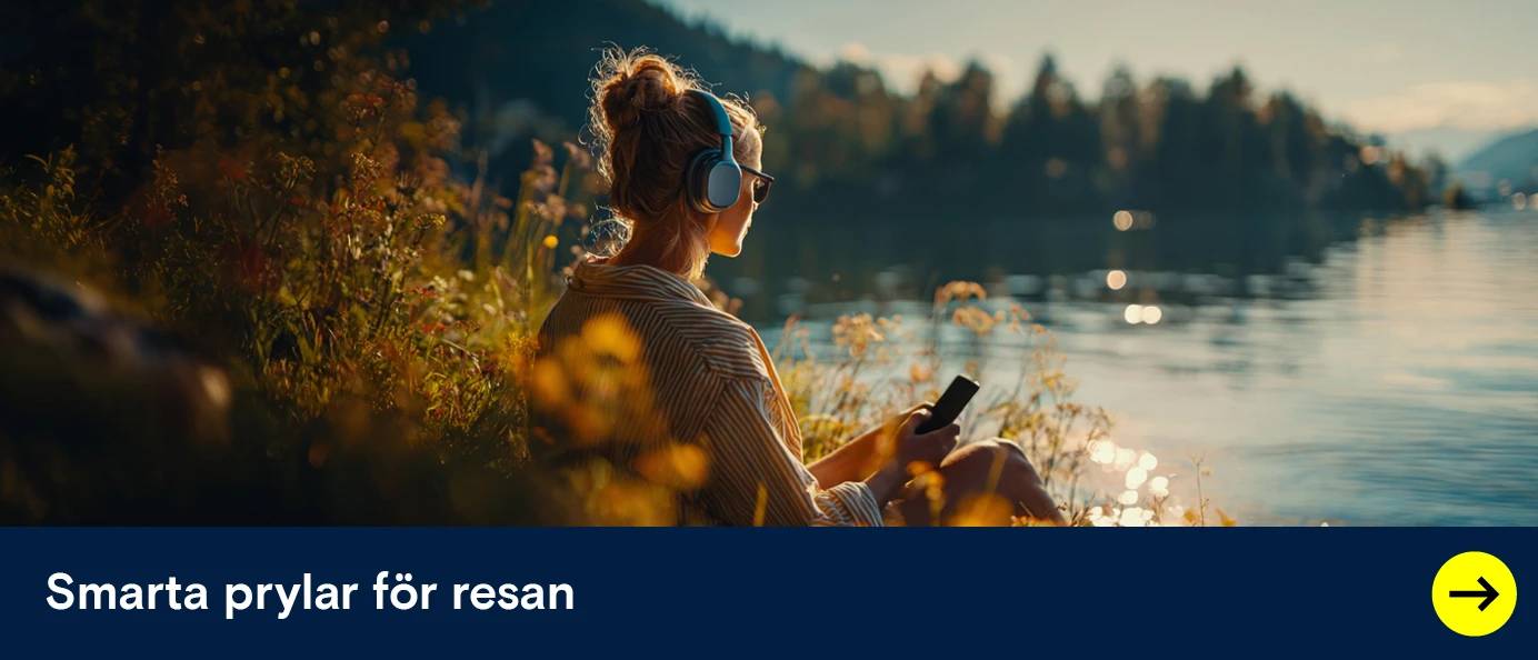 Smarta prylar för resan