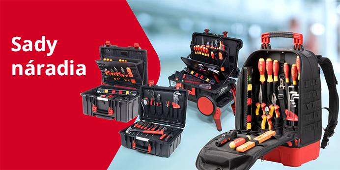 Súprava Wiha s rôznymi nástrojmi v batohu.