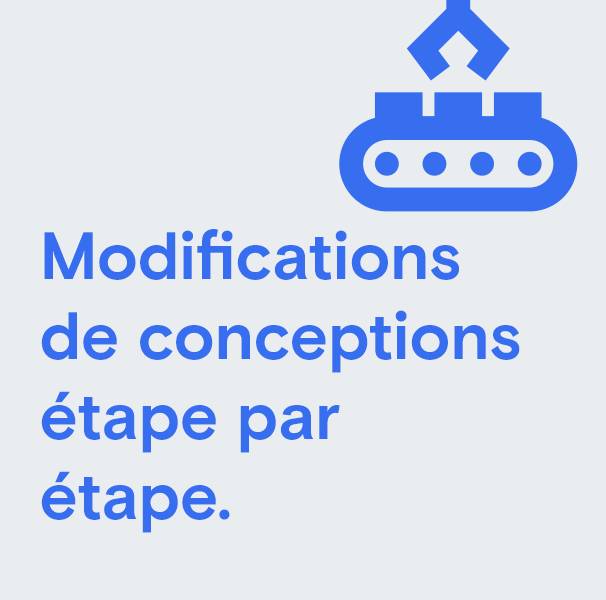 Modifications de conceptions étape par étape