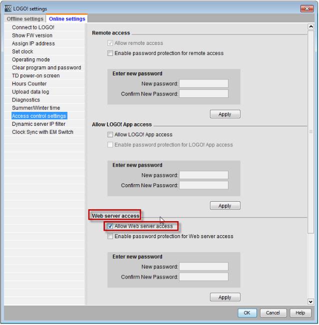 Povolení vzdáleného ovládání