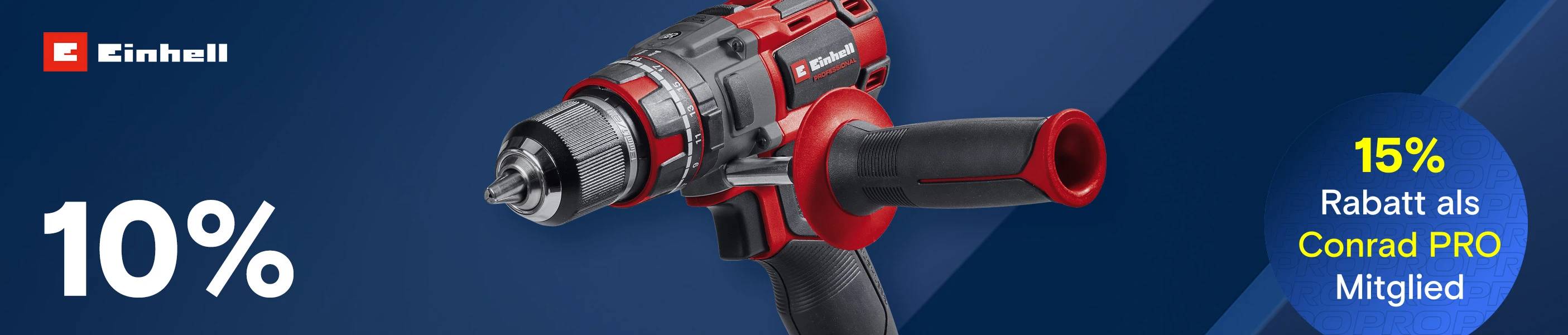 Einhell 10 % Rabatt auf sofort verfügbare Artikel