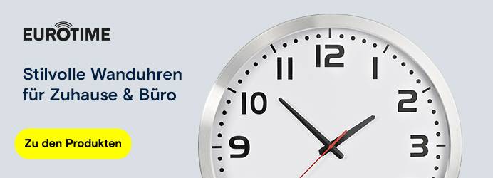 EUROTIME - Stilvolle Wanduhren für Zuhause & Büro