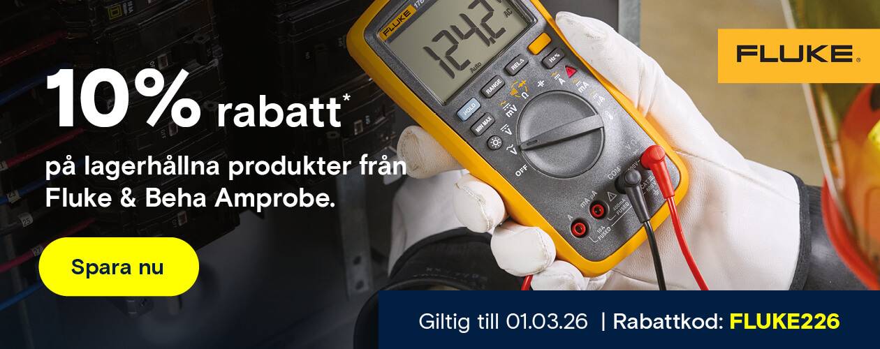 10% rabatt Fluke & Beha Amprobe