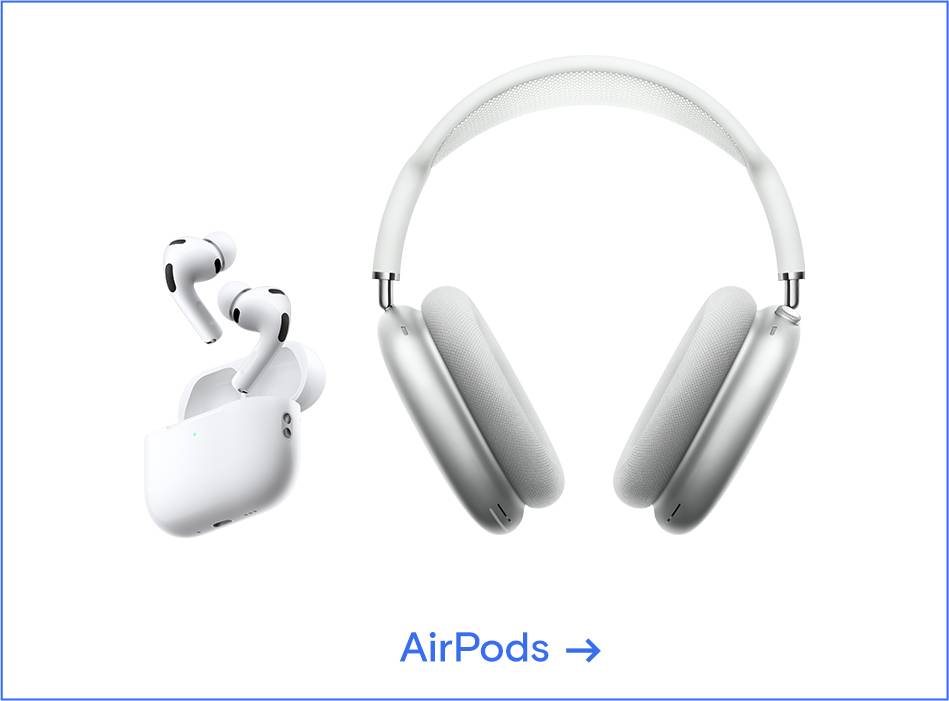 Gruppenbild der aktuellsten Apple AirPods Modelle