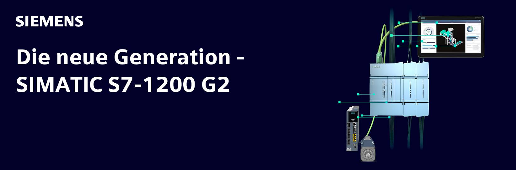 Siemens Simatic S7-1200 G2. Text: Die neue Generation.