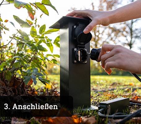 3. Anschließen