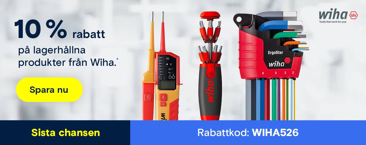 10 % rabatt på verktyg från Wiha