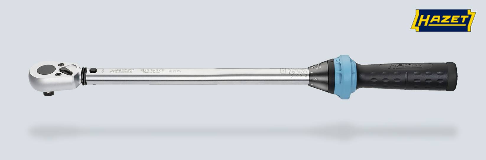 Hazet Drehmomentschlüssel auf hellem Hintergrund.